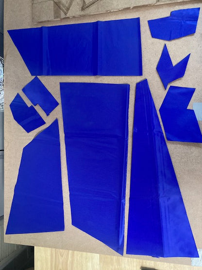 Blue Classic panels before assembly