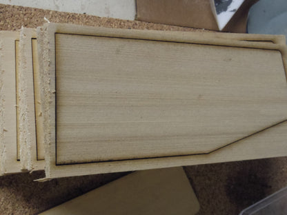 Rudder Faired and Finished with attaching posts installed