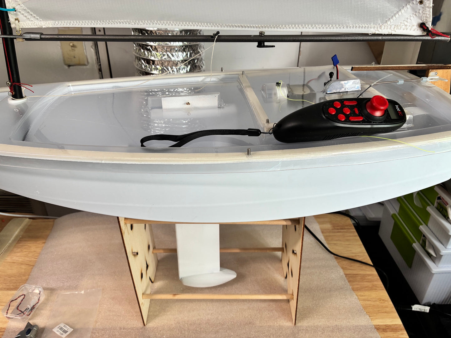 MiniOpti Complete finished and ready to sail.