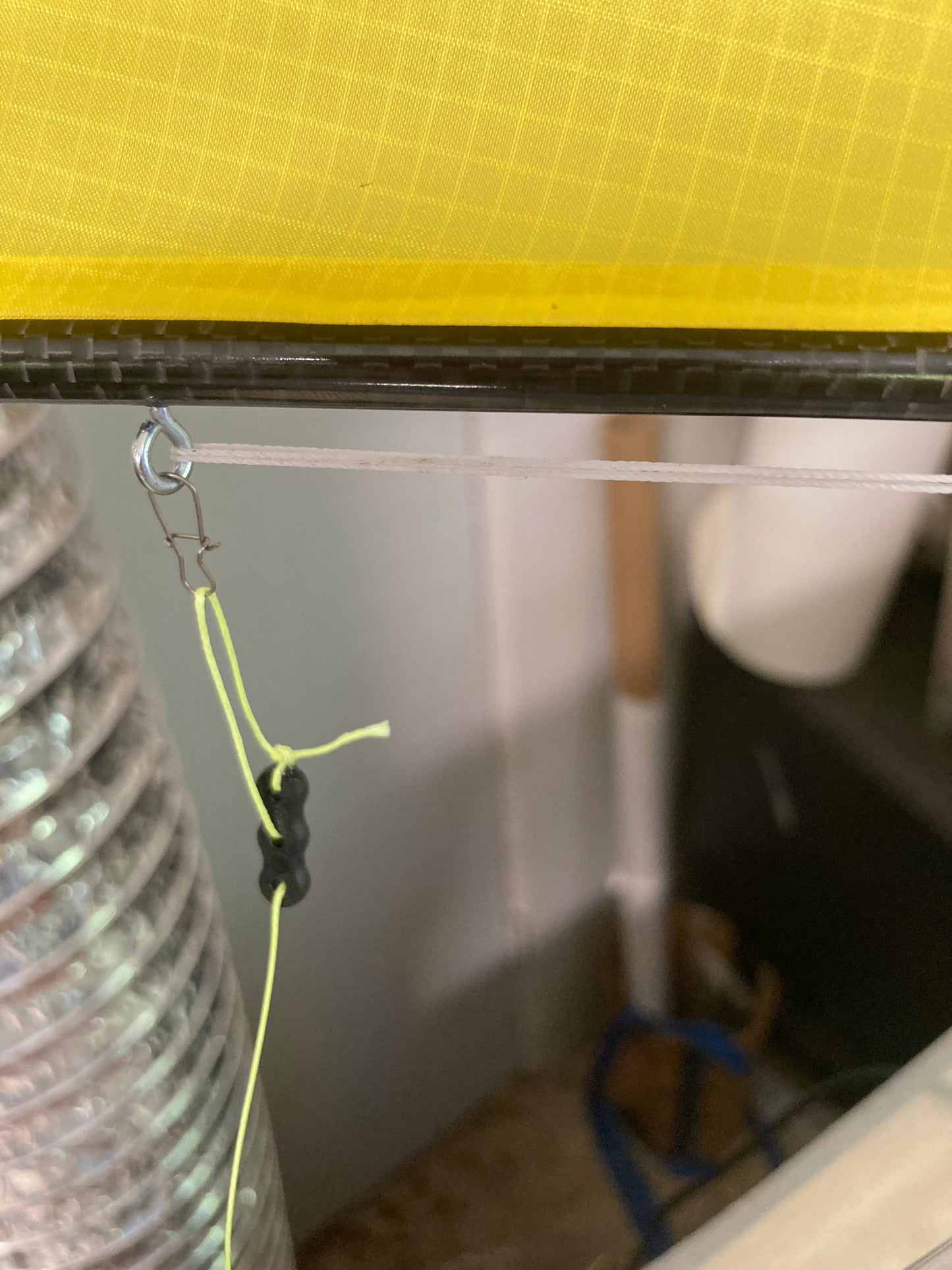 Miniopti Hull#0153 complete with Yellow Sail and accents
