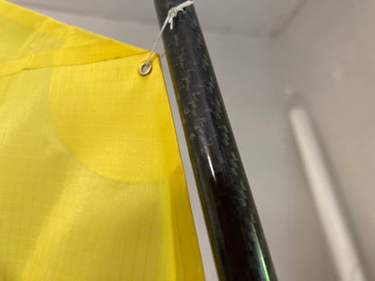 Miniopti Hull#0153 complete with Yellow Sail and accents