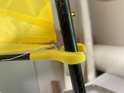 Miniopti Hull#0153 complete with Yellow Sail and accents