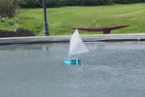 Mini Opti Vacuum Molded Boat #0147 Teal Colored Version 2
